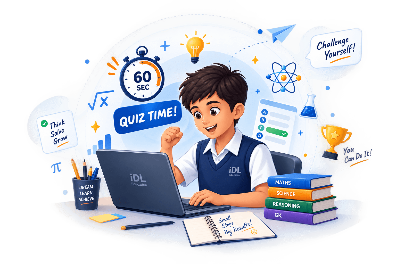 Daily Quiz Challenge - Student taking quiz